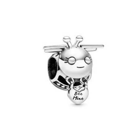 Black Enamel Bee Mine Charm Pandora Retired Pandora Bee Mine Charm