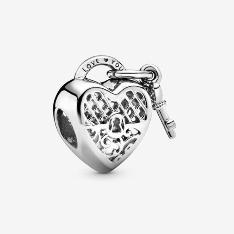 Love You Heart Padlock Charm – Fiancée Jewellers