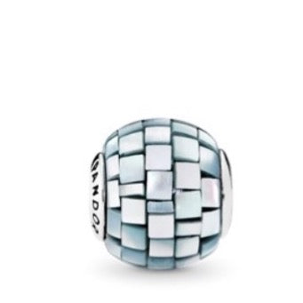 Pandora ESSENCE Balance Mother of Pearl Mosaic Charm - Item #796080MMB - FINAL SALE
