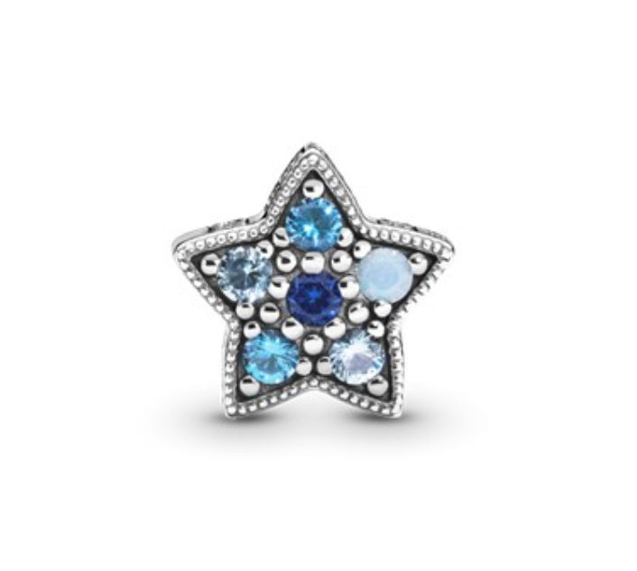 Bright Blue Star Charm - Item #796379NSBMX - FINAL SALE