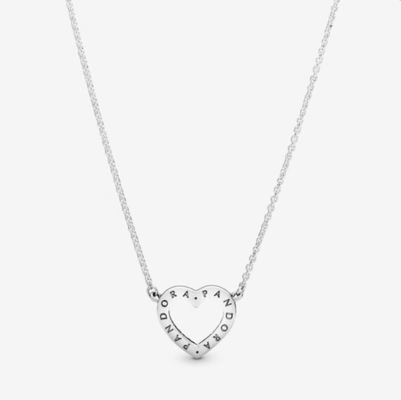 Sparkling Open Heart Necklace