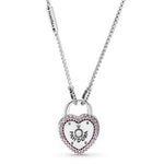Heart-shaped Padlock Necklace - Item #396583FPC-60 - FINAL SALE