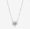 Pavé Daisy Flower Collier Necklace