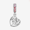 Pink Family Tree Dangle Charm