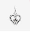 Misty Rose Beaded Heart Dangle Charm (June)