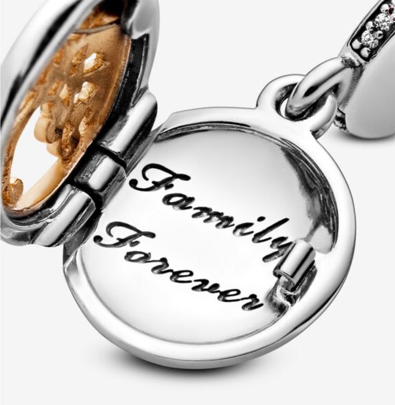 Sparkling Family Tree Dangle Charm – Fiancée Jewellers